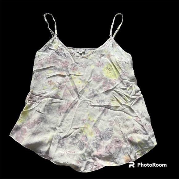 Under X Wilfred pastel floral 100% silk tank top - Picture 1 of 5